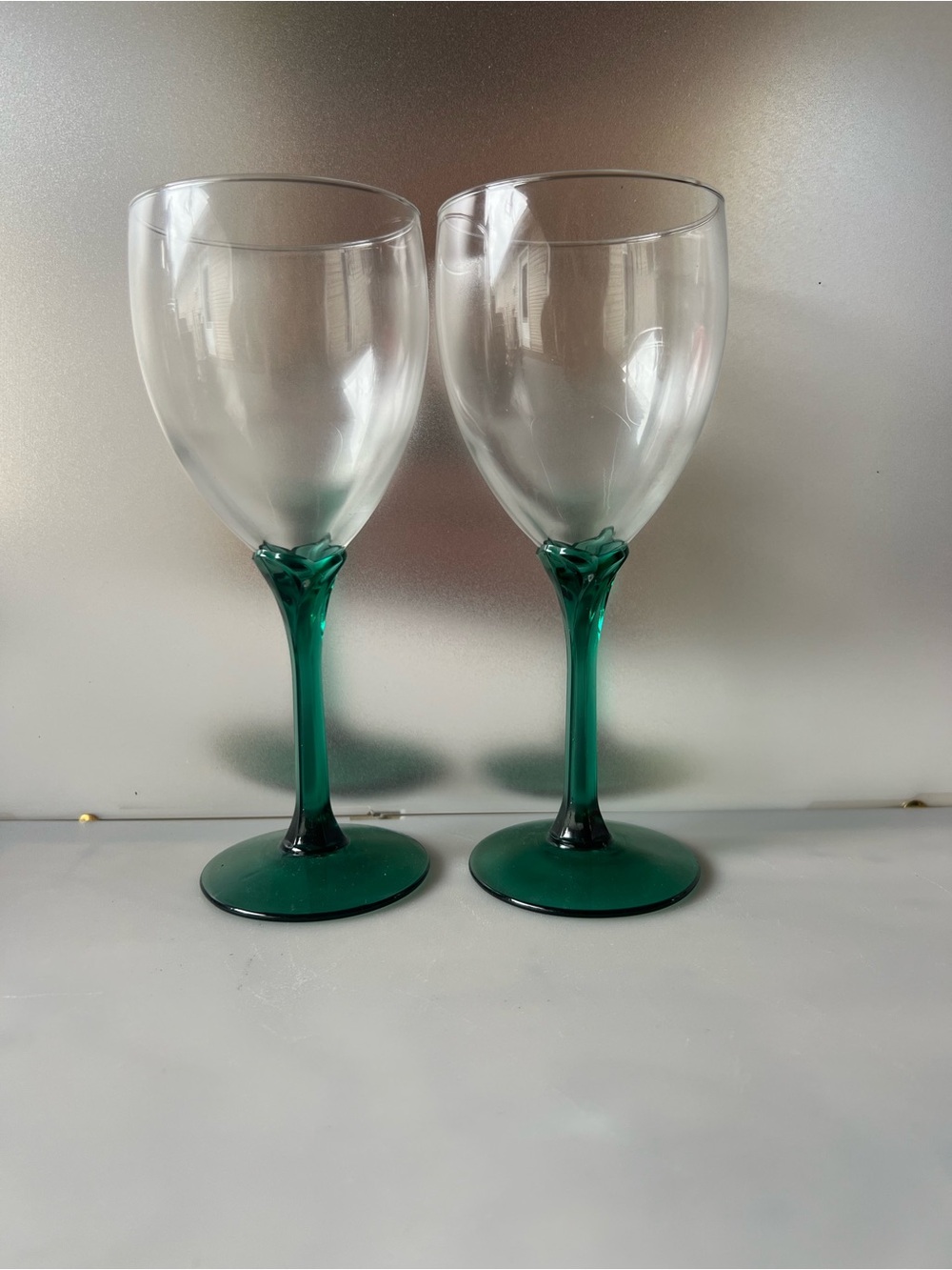 Pair Of Vintage Libbey Domaine Water Goblets